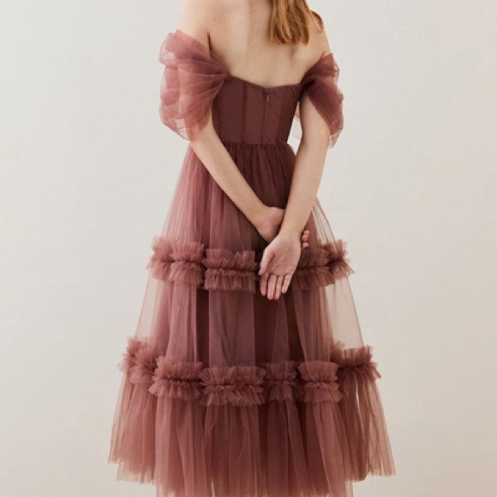 Karen Millen “By Lydia” Collection Romantic Tulle Corseted Dress